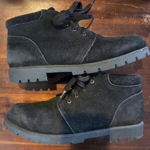 Lands’ End Women’s Black Suede Bootie Size 11B